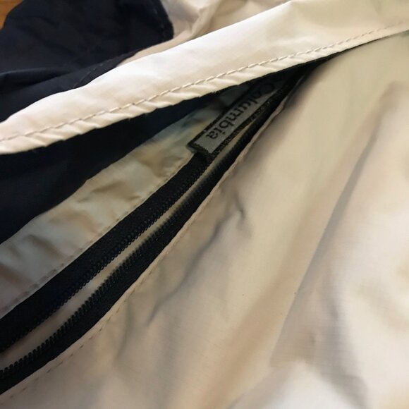 Columbia Med Womens Packable Storm-Dry Waterproof Breathable Jacket Beige Black - Picture 8 of 16